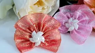 فكرة جديدة بالاورجنزا ❗️ابدأي مشروعك موديل توكة شعر  Handicrafts | أعمال يدوية ❗️طريقة عمل توك شعر