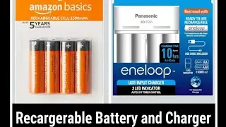 Rechargeble Battery with Charger | Amazon Basics Rechargeble Battery 
