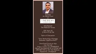 MindSpeak Day 14 - How Technology changes Business Opportunities - Mr. Hemal Soni