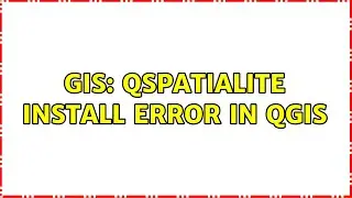 GIS: QSpatialite install error in QGIS (2 Solutions!!)