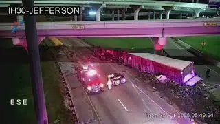 DFW Traffic: Crash closes eastbound lanes of I-30 to I-35E