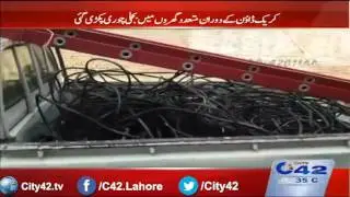 LESCO Johar town in action against electricity thieves