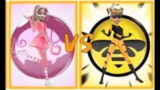 Miraculous Rose and Zoe kwami swap transformation comparison | fan-made