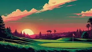 Chillwave Vibes at a Neon Glow Golf Course | Nostalgic Retrowave Beats