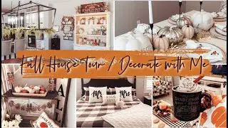 FALL HOME TOUR 2020 / FALL DECORATE WITH ME | FARMHOUSE FALL HOME DECOR