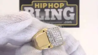 Classic Hip Hop Style Ring | Gold Bling Jewelry