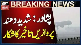 Dense Fog Reduces Visibility to 50 Meters at Peshawar Airport, Flights Delayed | Breaking News