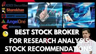 Best Discount Broker For Research Analysis & Stock Recommendation | India