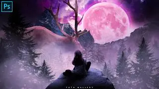 Create a Magical Fantasy World in Photoshop | Photo Manipulation Tutorial #photoshoptutorial
