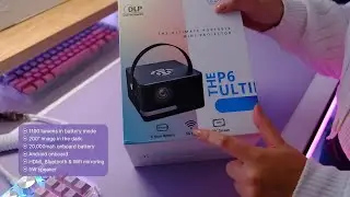AAXA P6U - World's Brightest Battery-Powered Mini Projector | WiFi, BT, Android, AppStore, Keystone