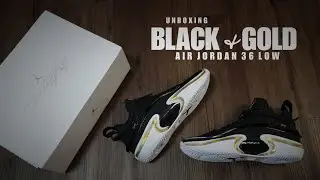UNBOXING BLACK & GOLD 2022 Air Jordan 36 Low