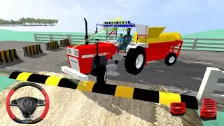 Heavy Swaraj Thresher Speed Breaker Challenge 🔥| BUSSID GAMEPLAY 