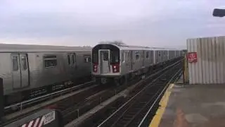 R188 TEST TRAIN NEW FACTORY SET CAR #7876 TESTING AT ROCKAWAY BLVD ON THE A TRAIN