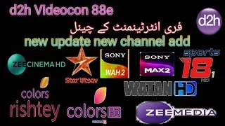Videocon d2h 88e new update news channel FTA