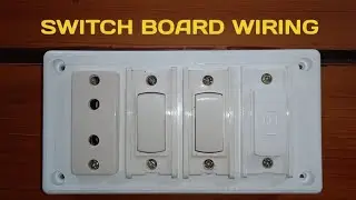 2 Switch 1 Two Pin Socket 1 Fuse Connection // Switch Board Connection //#boardwiring