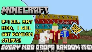 Every Mob drop random items (addon) | hindi | with #reckonsoulgaming | db Gaming Network