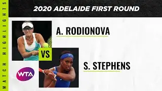 Arina Rodionova vs. Sloane Stephens | 2020 Adelaide International First Round | WTA Highlights