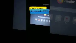 CSS Frameworks To Learn In 2022 #shorts #webdevelopment @CodeWithHarry @GreatStackDev