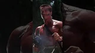 Arnold Schwarzenegger Turns Shed into Arsenal in Commando