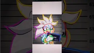 how to Draw Silver #shorts #silver #sonic