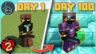 I spent 100 Days getting as Rich as Possible in Hardcore Minecraft!