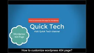How to customize 404 page for Wordpress?