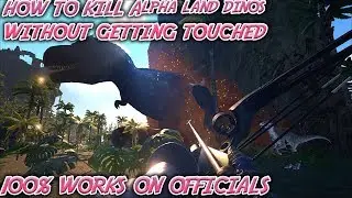 How To Kill A Alpha Rex Without Getting Hurt [Ark Glitch] | Ark Survival Evolved