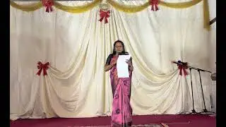 MWJC Christmas 2025 | Tamil Christian Poem Given by Sister Esther 