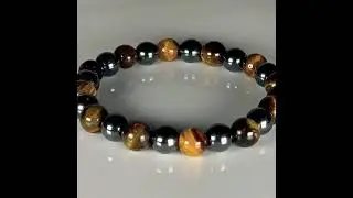 Stay Grounded with this Stabilizing Bracelet made from Tiger Eye & Hematite #personalpower