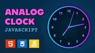 Analog Clock HTML CSS Javascript Dark Mode @sathemebd