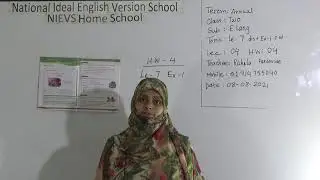 Class: Two, Subject: English Language (Lecture- 04), Topic: Le-7, Dis+Ex-1, C.W