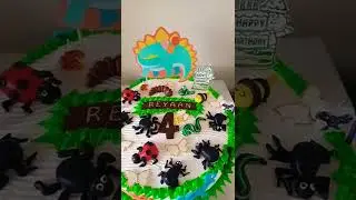 garden insect cake..🥳 #shorts