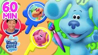 Blue Plays Guess the Missing Colors w/ Josh & Magenta! | 60 Minute Compilation | Blue&rsquo;s Clues & You!