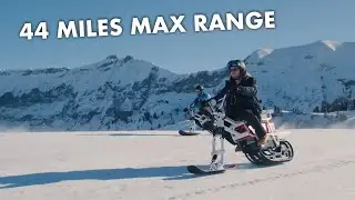 Shred the snow with this electric snowbike