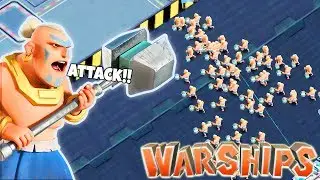 MAXED Warrior Attacks in Warships! Boom Beach Warships Season 7