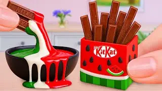 Mini KIKAT Watermelon Cake Recipe [4K] 🌈😍 Sweet Mini Cake Decorating 💗 Sweety Minnie