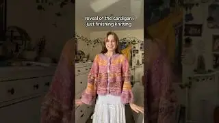 autumn knit cardigan!! still needs a good block but looking so cute