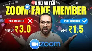 Low Cost Zoom Meeting Service | how to add zoom fake in member | 1 Rupaye me zoom member