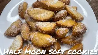 Half Moon Soft Yogurt Cookies Recipe | Yogurt Cookies Recipe | By Uncle Food Kitchen 