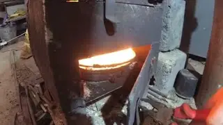 Буржуйка на отработке.