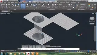How to use Blend surface and Fillet surface command in autocad/urdu