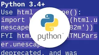 Decode HTML entities in Python string?