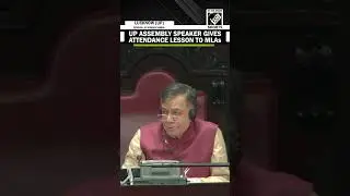 WATCH: UP Assembly speaker Satish Mahana gives attendance lesson to MLAs