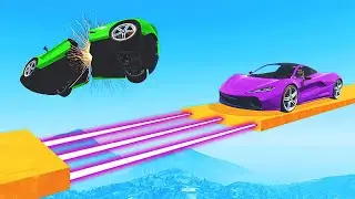 🟠94.58% IMPOSSIBLE CAR PARKOUR IN GTA 5