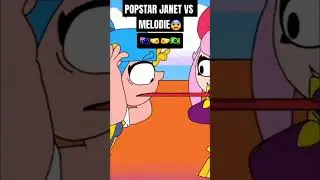 POPSTAR JANET vs MELODIE- BRAWL STARS ANIMATION #shorts #brawlstars #brawlstarsanimation