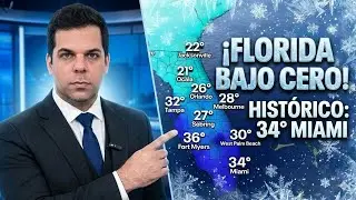 &iexcl;Florida bajo CERO! La Ola de Fr&iacute;o &Aacute;rtico m&aacute;s peligrosa desde 2010.🥶