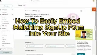 How to Get Email Signup Form on Your Website | Mailchimp