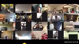 Unique Fitness Members doing VIRTUAL WORKOUTS From Home!