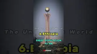 Top 10 Countries With Largest Sheep Population💥🔰 #top10 #theunexploreworld #shortsfeed