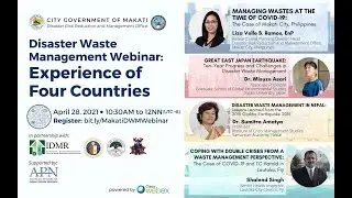 Disaster Waste Management Webinar on April 28, 2021